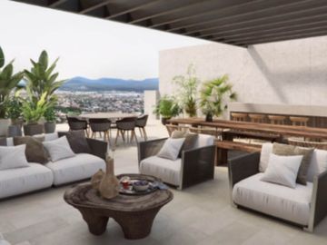 Penthouse con parque para niños, area de yoga, alberca, Gimnasio, mini golf, pre-construcción, venta, Queretaro.