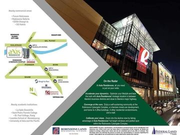 Condo for sale Studio Axis Residences at Boni Pioneer Mandaluyong Rent to Own Promo