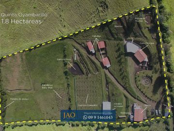 Venta de Espectacular Finca Totalmente Equipada, Oyambarillo