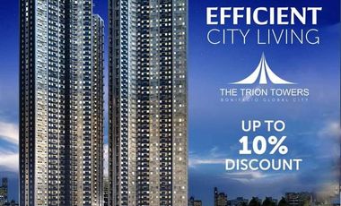 Rent to Own 3Bedroom CONDO UNIT FOR SALLE AT TRIONS TOWER at BGC near Finance Tower