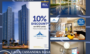 Rent to Own 3Bedroom CONDO UNIT FOR SALLE AT TRIONS TOWER at BGC near Finance Tower