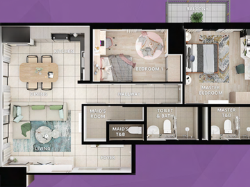 PRE-SELLING 2 BEDROOM CONDO FOR SALE AT SYNC N TOWER PRE SELLING, PASIG CITY NEAR BGC