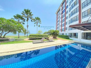 Golden Coast, swimming pool front, sea view, Condo for sale in Sriracha, Bang Phra.