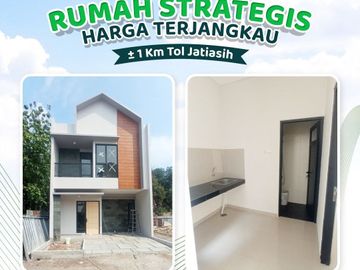 RUMAH DIJUAL DI JATIASIH BEKASI 2 LANTAI 3 KAMAR TIDUR DEKAT TOL JUAL | JUAL RUMAH DI PERUMAHAN JATIASIH - ARASHA