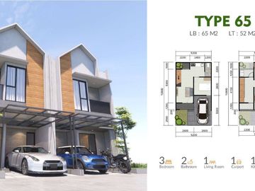 RUMAH DIJUAL DI JATIASIH BEKASI 2 LANTAI 3 KAMAR TIDUR DEKAT TOL JUAL | JUAL RUMAH DI PERUMAHAN JATIASIH - ARASHA