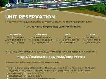 LOW MONTHLY AMORTIZATION RESERVE NOW PAY LATER