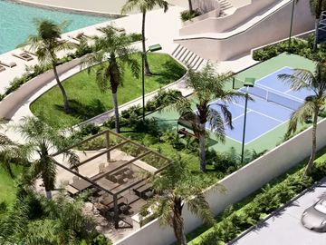 Lujoso departamento con vista al océano , muelle, golf, marina disponible en Puerto Cancún.