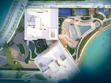 Lujoso departamento con vista al océano , muelle, golf, marina disponible en Puerto Cancún.