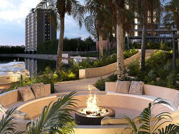 Lujoso departamento con vista al océano , muelle, golf, marina disponible en Puerto Cancún.