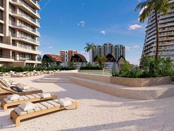 Lujoso departamento con vista al océano , muelle, golf, marina disponible en Puerto Cancún.