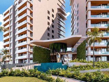 Lujoso departamento con vista al océano , muelle, golf, marina disponible en Puerto Cancún.