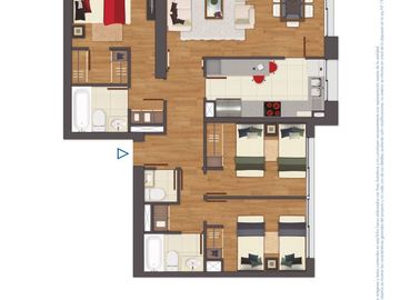 BROKER COSTA 3D-3B-1EST-1BOD-TERRAZA PISO 5