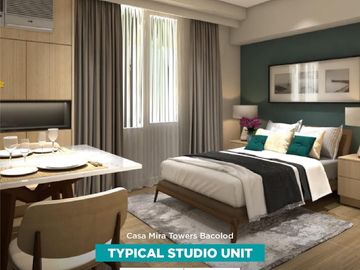 Studio Unit in Casa Mira Tower 3 Condo near Lacson Street