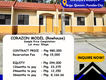 LOW COST HOUSING PANABO Rowhouse in La Eldaria Subdivision Panabo City