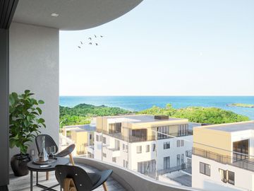 Venta de estudios y departamentos con vistas al mar y alberca infinita