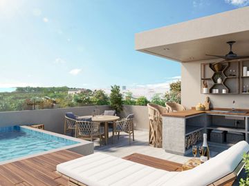 Venta de estudios y departamentos con vistas al mar y alberca infinita