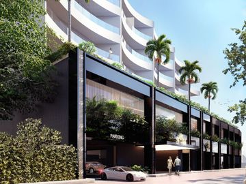 Departamento con vista al mar, alberca común, pre-construcción, Malecón, Cozumel