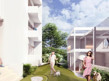 Departamento con vista al mar, alberca común, pre-construcción, Malecón, Cozumel