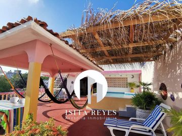 CASA VACACIONAL BARATA PARA 12 PERSONAS “TERRASOL” CERCA DE PLAYA CALETA (precio por noche)