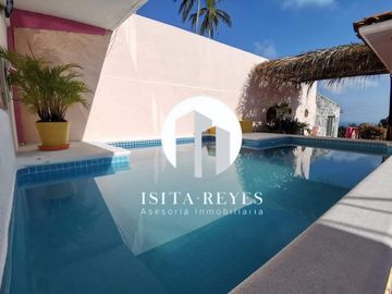 CASA VACACIONAL BARATA PARA 12 PERSONAS “TERRASOL” CERCA DE PLAYA CALETA (precio por noche)