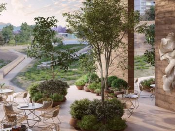 Condominio con cancha de voleibol, Cancha de basquetbol, alberca, Gimnasio, pre-construcción, venta, Queretaro.
