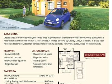 Up For Grabs: 2-Bedroom w/Carport CAS SIENA - Affordable Luxury with 2-Storey Bare-Type Homes Starting ₱3.6M! Only 50K RESERVATION FEE – 25K Monthly!