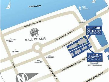 SMDC Shore 2 MOA, 24 sqm 1 bedroom unit w/balcony for sale