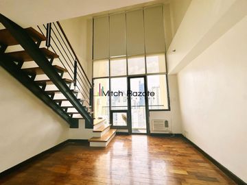 Rare 1 Bedroom Loft Unit For Sale at Mosaic Tower Near Greenbelt Makati with an Amazing Unobstructed View of Legazpi Park