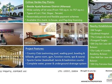 15K Per sqm Residential LOT For Sale in Colinas Verdes San Jose DelMonte -Keziah