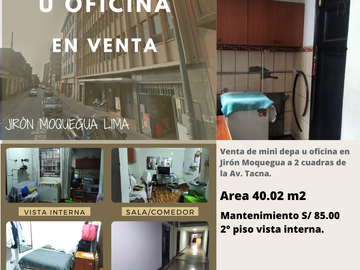 VENTA MINI DEPA U OFICINA