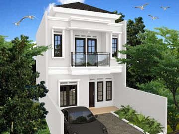 Rumah minimalis 2lantai murah booking 5jt All in diCimanggis,Depok