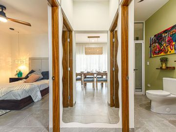Condo con rooftop y alberca común, pre-construcción, venta, El Tezal, Cabo San Lucas