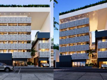 Departamento con alberca, Gimnasio, en pre-construcción,  Centro, venta, Playa del Carmen
