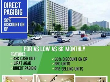 ONLY 33k DOWN PAYMENT- TO MOVE-IN, FREE reservation fee and 0- Monthly Equity, NO BIG AMOUNT is NEEDED TO MOVE-IN for 2 bedrooms 30.60sqm. Rent to own