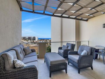 Penthouse vista al mar, jacuzzi, alberca común, venta, Fonatur, San José del Cabo.