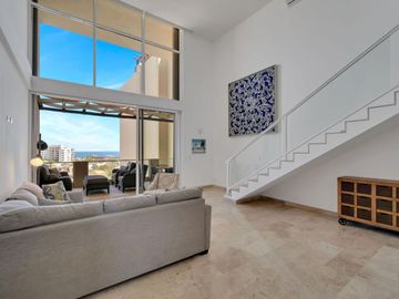 Penthouse vista al mar, jacuzzi, alberca común, venta, Fonatur, San José del Cabo.
