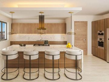 Apartamento con alberca y gimnasio al aire libre, pre construcción en Cabo San Lucas.