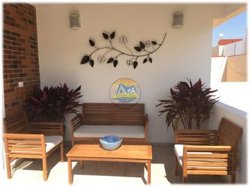 Casas con alberca y roof garden con recámara y baño completo