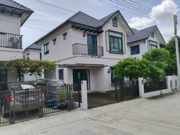 87878 - ขายบ้านแฝด 2 ชั้น โครงการ โมดิ วิลล่า ปิ่นเกล้า - สาย 5 ถนนพุทธมณฑลสาย 5 เดินทางสะดวก เข้าซอยประมาณ 400 เมตร