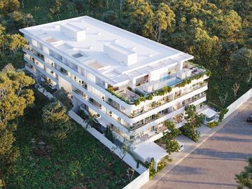 Departamento con alberca y jardin, area para mascotas, cigar lounge, gimnasio coworking y mas en venta Merida Norte