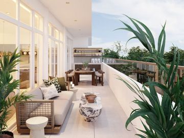 Departamento con alberca y jardin, area para mascotas, cigar lounge, gimnasio coworking y mas en venta Merida Norte