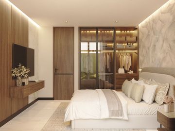 Departamento con alberca y jardin, area para mascotas, cigar lounge, gimnasio coworking y mas en venta Merida Norte
