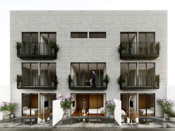 Condominio con balcón, Roof garden común y patio, Miguel Hidalgo, Ciudad de México.
