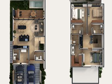 Casa con jardín, alberca privada, terraza y Cuarto de servicio, Zona Norte, Merida.