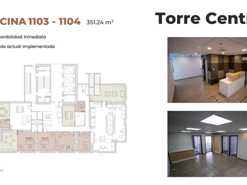 Oficinas Implementadas en La Torre Camino Real, San Isidro - 351.24 m²