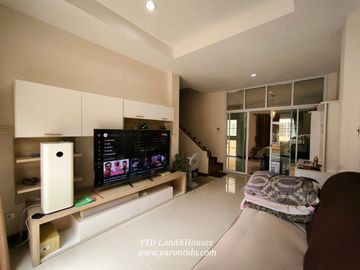 For sale 2-storey Semi-detached house in the Panthiya Phraeksa, newly renovated house.  Ready to move in