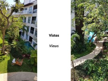 Departamento en venta, en residencial frente al mar, Playa del Carmen.