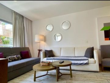 Departamento en venta, en residencial frente al mar, Playa del Carmen.
