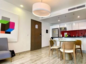 Departamento en venta, en residencial frente al mar, Playa del Carmen.