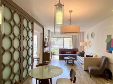 Departamento en venta, en residencial frente al mar, Playa del Carmen.